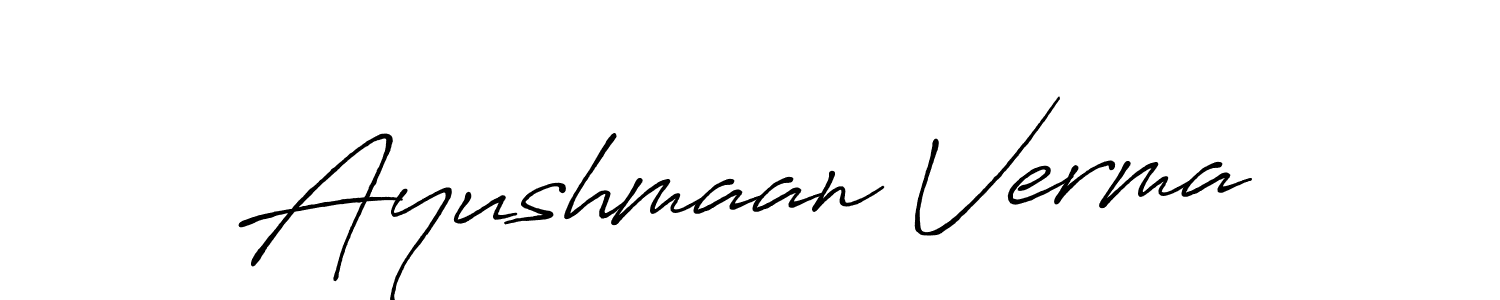 Make a beautiful signature design for name Ayushmaan Verma. Use this online signature maker to create a handwritten signature for free. Ayushmaan Verma signature style 7 images and pictures png