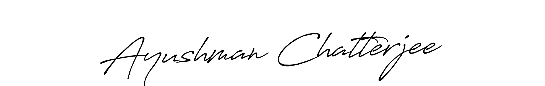 Ayushman Chatterjee stylish signature style. Best Handwritten Sign (Antro_Vectra_Bolder) for my name. Handwritten Signature Collection Ideas for my name Ayushman Chatterjee. Ayushman Chatterjee signature style 7 images and pictures png