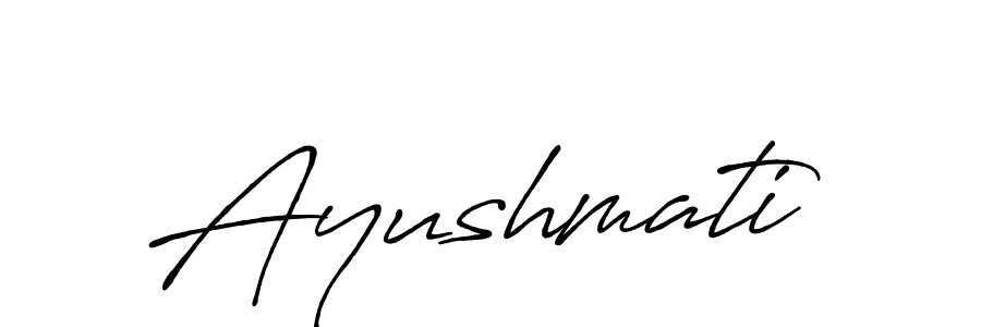 Also You can easily find your signature by using the search form. We will create Ayushmati name handwritten signature images for you free of cost using Antro_Vectra_Bolder sign style. Ayushmati signature style 7 images and pictures png