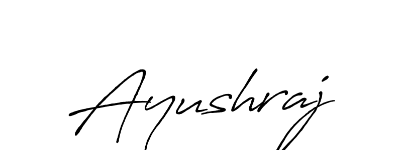 Also we have Ayushraj name is the best signature style. Create professional handwritten signature collection using Antro_Vectra_Bolder autograph style. Ayushraj signature style 7 images and pictures png
