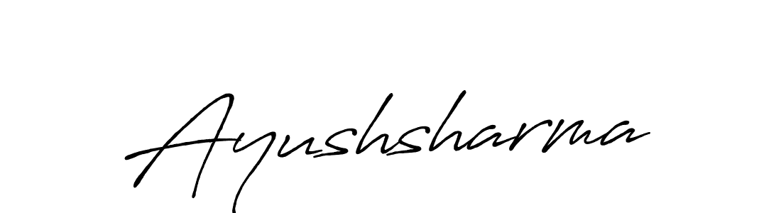 Make a beautiful signature design for name Ayushsharma. Use this online signature maker to create a handwritten signature for free. Ayushsharma signature style 7 images and pictures png