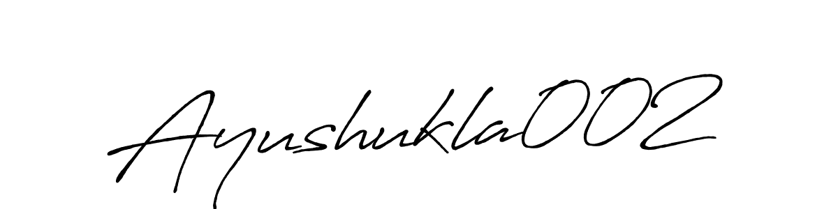 How to make Ayushukla002 name signature. Use Antro_Vectra_Bolder style for creating short signs online. This is the latest handwritten sign. Ayushukla002 signature style 7 images and pictures png