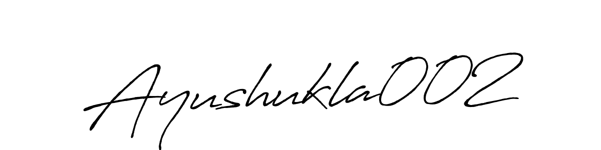 How to make Ayushukla002 name signature. Use Antro_Vectra_Bolder style for creating short signs online. This is the latest handwritten sign. Ayushukla002 signature style 7 images and pictures png