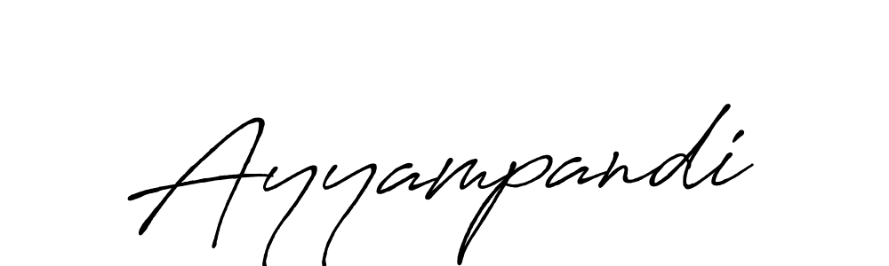 Use a signature maker to create a handwritten signature online. With this signature software, you can design (Antro_Vectra_Bolder) your own signature for name Ayyampandi. Ayyampandi signature style 7 images and pictures png