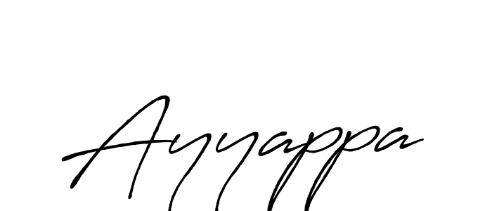 Make a beautiful signature design for name Ayyappa. With this signature (Antro_Vectra_Bolder) style, you can create a handwritten signature for free. Ayyappa signature style 7 images and pictures png