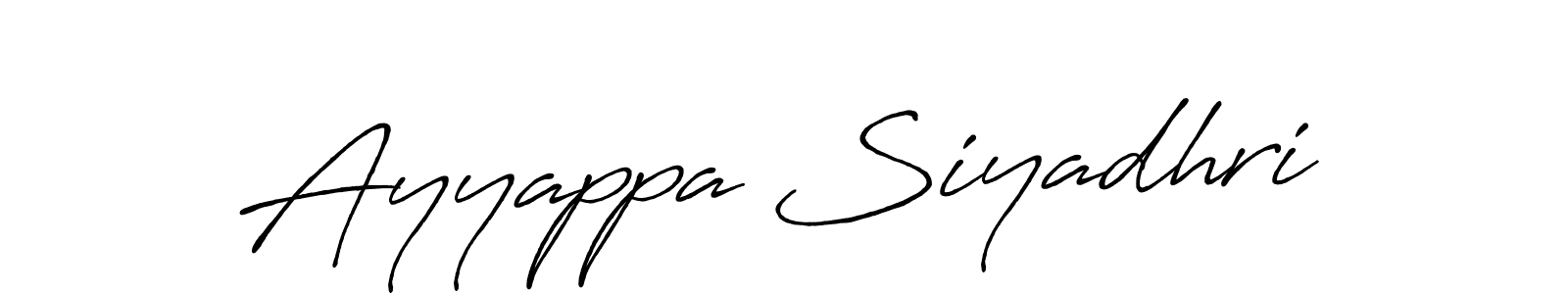How to make Ayyappa Siyadhri signature? Antro_Vectra_Bolder is a professional autograph style. Create handwritten signature for Ayyappa Siyadhri name. Ayyappa Siyadhri signature style 7 images and pictures png