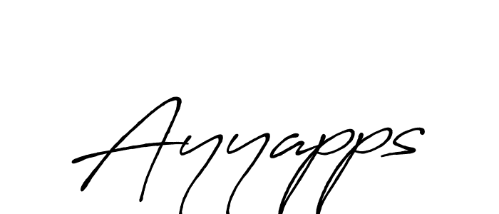 How to make Ayyapps name signature. Use Antro_Vectra_Bolder style for creating short signs online. This is the latest handwritten sign. Ayyapps signature style 7 images and pictures png