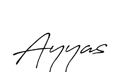How to make Ayyas name signature. Use Antro_Vectra_Bolder style for creating short signs online. This is the latest handwritten sign. Ayyas signature style 7 images and pictures png