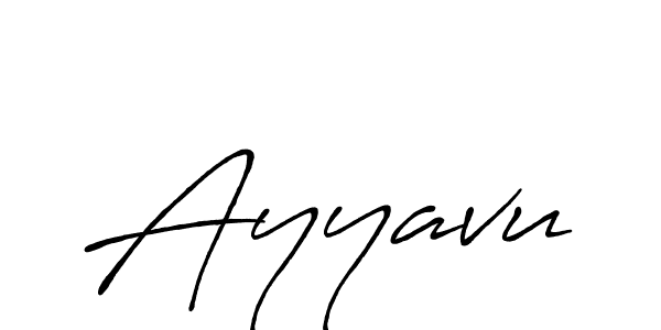 The best way (Antro_Vectra_Bolder) to make a short signature is to pick only two or three words in your name. The name Ayyavu include a total of six letters. For converting this name. Ayyavu signature style 7 images and pictures png