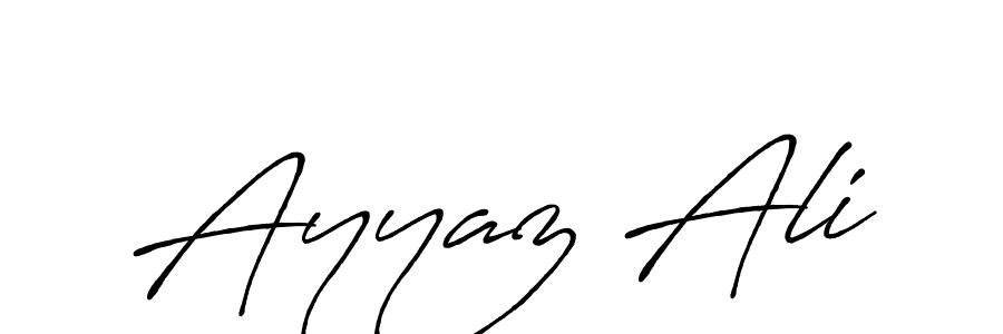 Design your own signature with our free online signature maker. With this signature software, you can create a handwritten (Antro_Vectra_Bolder) signature for name Ayyaz Ali. Ayyaz Ali signature style 7 images and pictures png