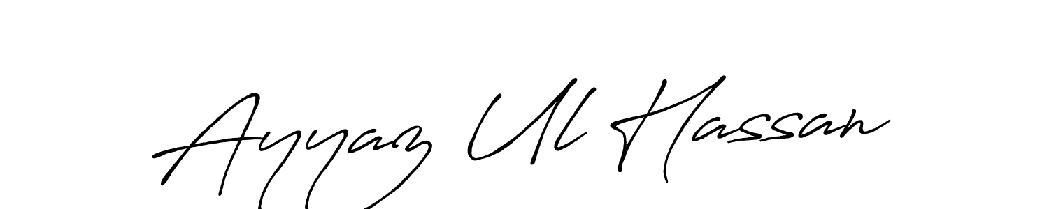 Also we have Ayyaz Ul Hassan name is the best signature style. Create professional handwritten signature collection using Antro_Vectra_Bolder autograph style. Ayyaz Ul Hassan signature style 7 images and pictures png
