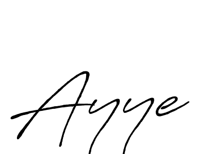 Use a signature maker to create a handwritten signature online. With this signature software, you can design (Antro_Vectra_Bolder) your own signature for name Ayye. Ayye signature style 7 images and pictures png