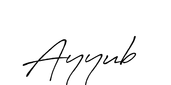 Create a beautiful signature design for name Ayyub . With this signature (Antro_Vectra_Bolder) fonts, you can make a handwritten signature for free. Ayyub  signature style 7 images and pictures png