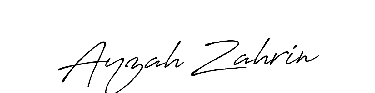 Once you've used our free online signature maker to create your best signature Antro_Vectra_Bolder style, it's time to enjoy all of the benefits that Ayzah Zahrin name signing documents. Ayzah Zahrin signature style 7 images and pictures png
