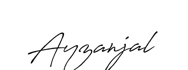 You should practise on your own different ways (Antro_Vectra_Bolder) to write your name (Ayzanjal) in signature. don't let someone else do it for you. Ayzanjal signature style 7 images and pictures png