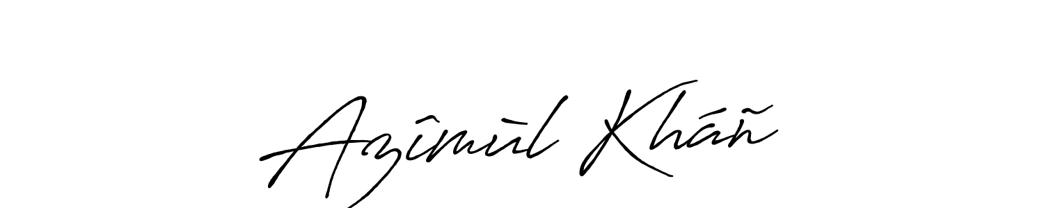 Make a beautiful signature design for name Azîmùl Kháñ. With this signature (Antro_Vectra_Bolder) style, you can create a handwritten signature for free. Azîmùl Kháñ signature style 7 images and pictures png