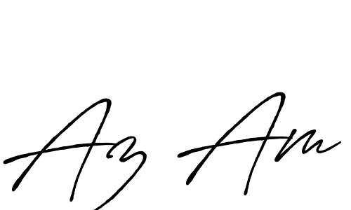 Similarly Antro_Vectra_Bolder is the best handwritten signature design. Signature creator online .You can use it as an online autograph creator for name Az Am. Az Am signature style 7 images and pictures png