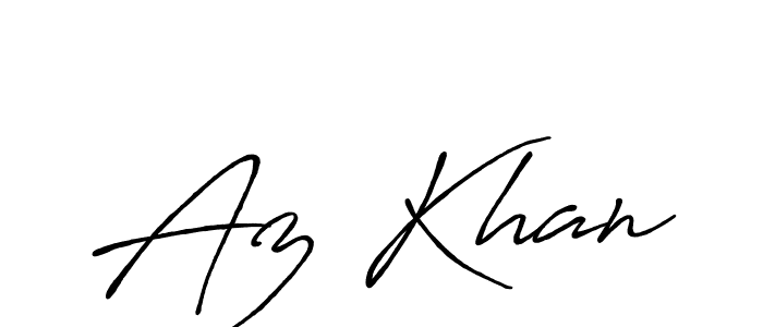 How to make Az Khan name signature. Use Antro_Vectra_Bolder style for creating short signs online. This is the latest handwritten sign. Az Khan signature style 7 images and pictures png