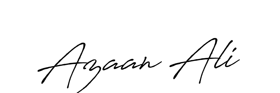 Design your own signature with our free online signature maker. With this signature software, you can create a handwritten (Antro_Vectra_Bolder) signature for name Azaan Ali. Azaan Ali signature style 7 images and pictures png