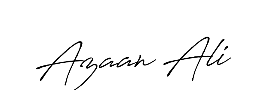 Make a beautiful signature design for name Azaan Ali. With this signature (Antro_Vectra_Bolder) style, you can create a handwritten signature for free. Azaan Ali signature style 7 images and pictures png