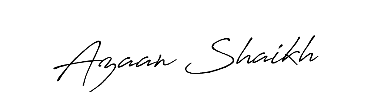 The best way (Antro_Vectra_Bolder) to make a short signature is to pick only two or three words in your name. The name Azaan Shaikh include a total of six letters. For converting this name. Azaan Shaikh signature style 7 images and pictures png