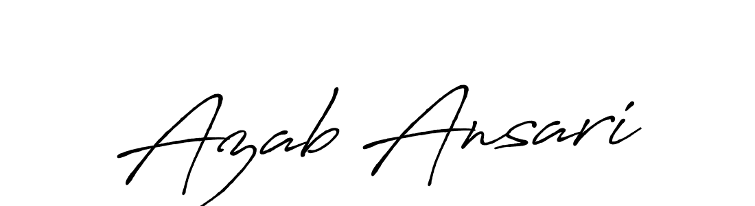 Antro_Vectra_Bolder is a professional signature style that is perfect for those who want to add a touch of class to their signature. It is also a great choice for those who want to make their signature more unique. Get Azab Ansari name to fancy signature for free. Azab Ansari signature style 7 images and pictures png