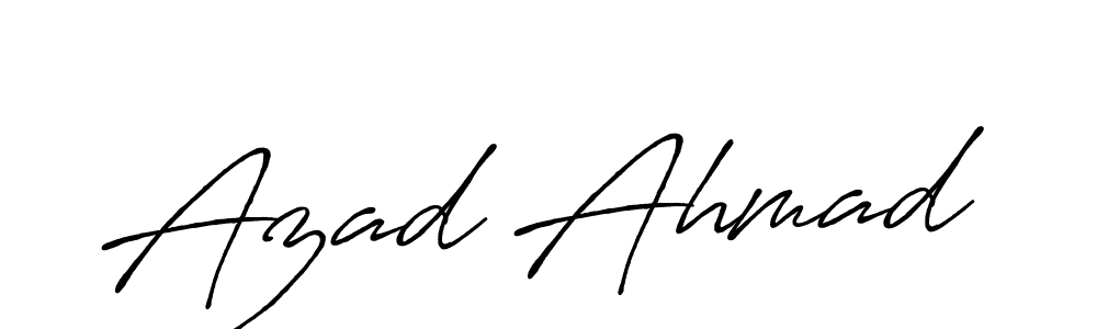 Also we have Azad Ahmad name is the best signature style. Create professional handwritten signature collection using Antro_Vectra_Bolder autograph style. Azad Ahmad signature style 7 images and pictures png