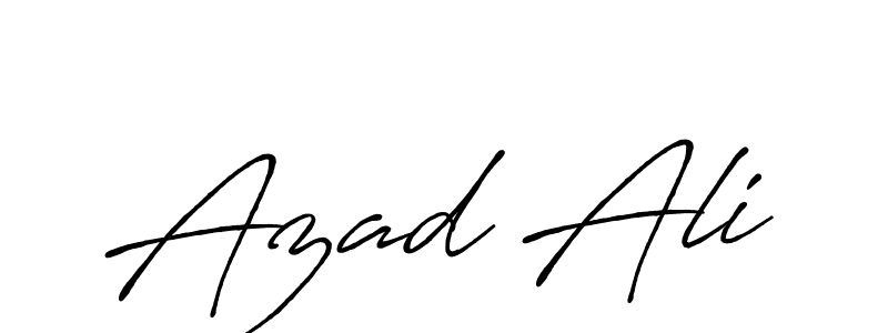 Azad Ali stylish signature style. Best Handwritten Sign (Antro_Vectra_Bolder) for my name. Handwritten Signature Collection Ideas for my name Azad Ali. Azad Ali signature style 7 images and pictures png