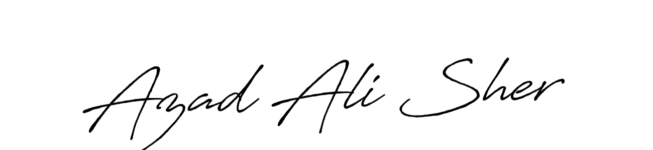 Antro_Vectra_Bolder is a professional signature style that is perfect for those who want to add a touch of class to their signature. It is also a great choice for those who want to make their signature more unique. Get Azad Ali Sher name to fancy signature for free. Azad Ali Sher signature style 7 images and pictures png