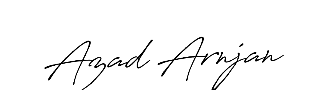 Use a signature maker to create a handwritten signature online. With this signature software, you can design (Antro_Vectra_Bolder) your own signature for name Azad Arnjan. Azad Arnjan signature style 7 images and pictures png