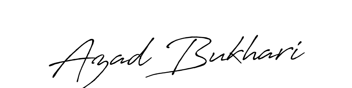 Design your own signature with our free online signature maker. With this signature software, you can create a handwritten (Antro_Vectra_Bolder) signature for name Azad Bukhari. Azad Bukhari signature style 7 images and pictures png