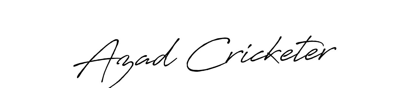 Create a beautiful signature design for name Azad Cricketer. With this signature (Antro_Vectra_Bolder) fonts, you can make a handwritten signature for free. Azad Cricketer signature style 7 images and pictures png