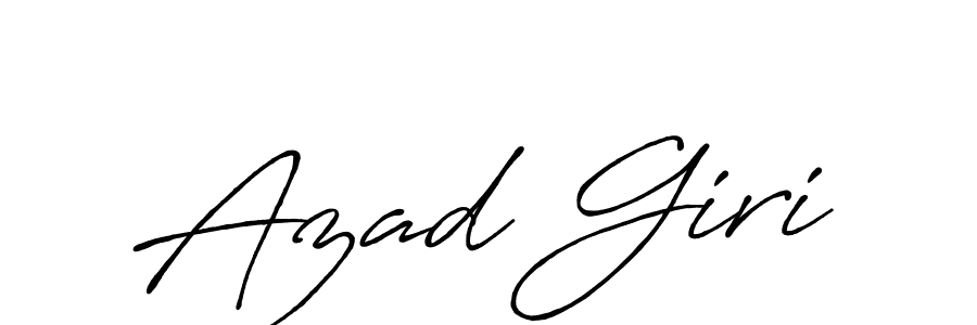 How to make Azad Giri name signature. Use Antro_Vectra_Bolder style for creating short signs online. This is the latest handwritten sign. Azad Giri signature style 7 images and pictures png