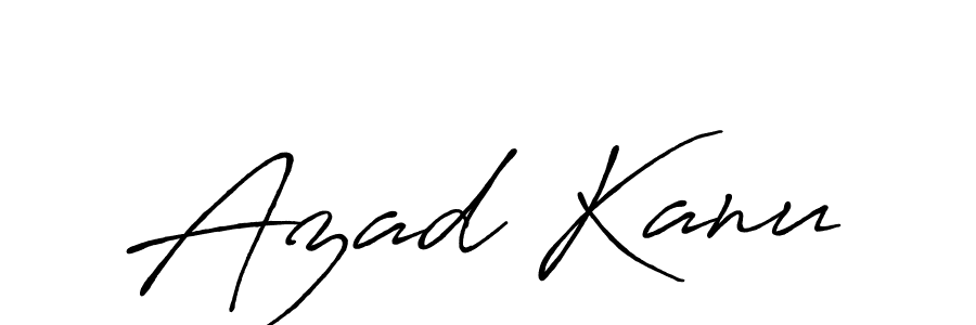 Create a beautiful signature design for name Azad Kanu. With this signature (Antro_Vectra_Bolder) fonts, you can make a handwritten signature for free. Azad Kanu signature style 7 images and pictures png