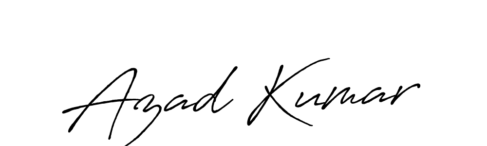 Also we have Azad Kumar name is the best signature style. Create professional handwritten signature collection using Antro_Vectra_Bolder autograph style. Azad Kumar signature style 7 images and pictures png