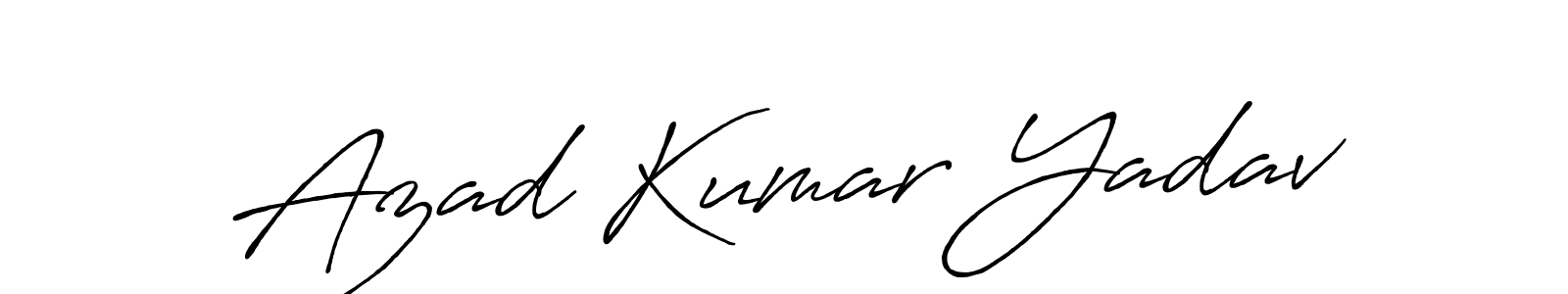 Antro_Vectra_Bolder is a professional signature style that is perfect for those who want to add a touch of class to their signature. It is also a great choice for those who want to make their signature more unique. Get Azad Kumar Yadav name to fancy signature for free. Azad Kumar Yadav signature style 7 images and pictures png