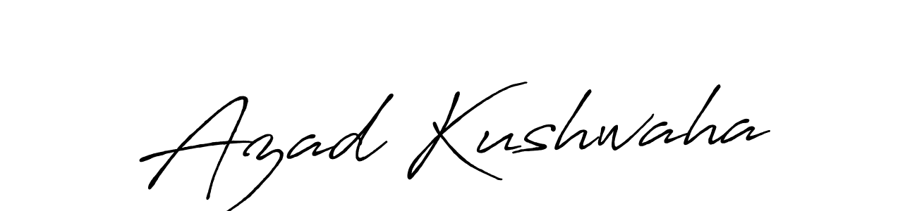 Also we have Azad Kushwaha name is the best signature style. Create professional handwritten signature collection using Antro_Vectra_Bolder autograph style. Azad Kushwaha signature style 7 images and pictures png