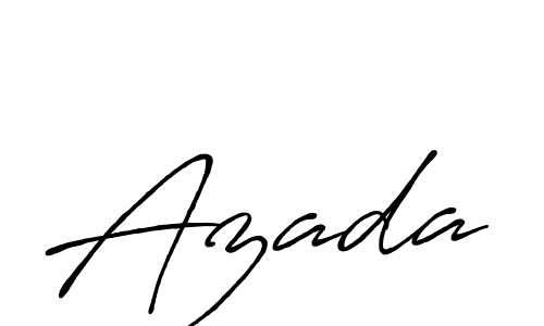 Design your own signature with our free online signature maker. With this signature software, you can create a handwritten (Antro_Vectra_Bolder) signature for name Azada. Azada signature style 7 images and pictures png