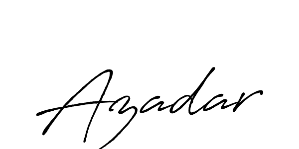 Make a beautiful signature design for name Azadar. Use this online signature maker to create a handwritten signature for free. Azadar signature style 7 images and pictures png