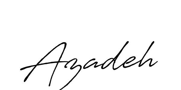 Similarly Antro_Vectra_Bolder is the best handwritten signature design. Signature creator online .You can use it as an online autograph creator for name Azadeh. Azadeh signature style 7 images and pictures png