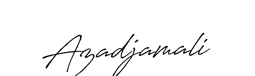 It looks lik you need a new signature style for name Azadjamali. Design unique handwritten (Antro_Vectra_Bolder) signature with our free signature maker in just a few clicks. Azadjamali signature style 7 images and pictures png