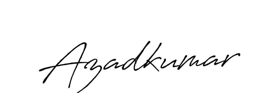 Make a beautiful signature design for name Azadkumar. Use this online signature maker to create a handwritten signature for free. Azadkumar signature style 7 images and pictures png
