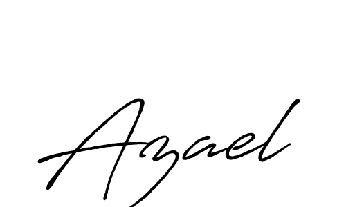 Design your own signature with our free online signature maker. With this signature software, you can create a handwritten (Antro_Vectra_Bolder) signature for name Azael. Azael signature style 7 images and pictures png