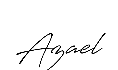 Design your own signature with our free online signature maker. With this signature software, you can create a handwritten (Antro_Vectra_Bolder) signature for name Azael. Azael signature style 7 images and pictures png