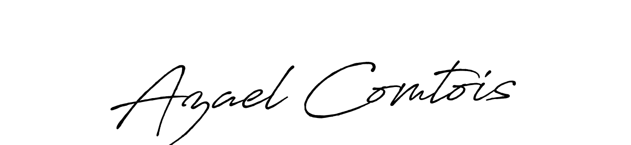 The best way (Antro_Vectra_Bolder) to make a short signature is to pick only two or three words in your name. The name Azael Comtois include a total of six letters. For converting this name. Azael Comtois signature style 7 images and pictures png