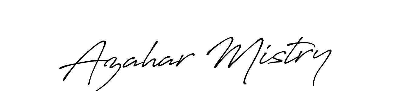 You should practise on your own different ways (Antro_Vectra_Bolder) to write your name (Azahar Mistry) in signature. don't let someone else do it for you. Azahar Mistry signature style 7 images and pictures png