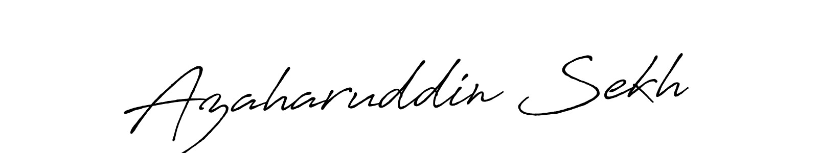 Azaharuddin Sekh stylish signature style. Best Handwritten Sign (Antro_Vectra_Bolder) for my name. Handwritten Signature Collection Ideas for my name Azaharuddin Sekh. Azaharuddin Sekh signature style 7 images and pictures png