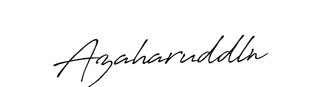 Design your own signature with our free online signature maker. With this signature software, you can create a handwritten (Antro_Vectra_Bolder) signature for name Azaharuddln. Azaharuddln signature style 7 images and pictures png
