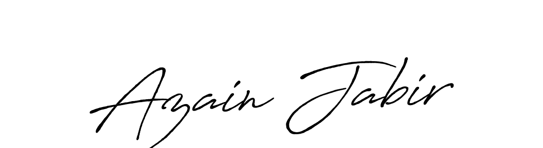 You can use this online signature creator to create a handwritten signature for the name Azain Jabir. This is the best online autograph maker. Azain Jabir signature style 7 images and pictures png