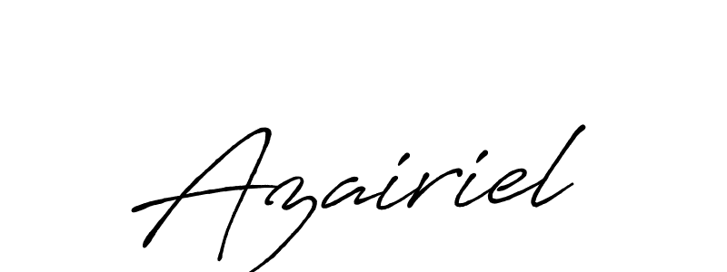 Also we have Azairiel name is the best signature style. Create professional handwritten signature collection using Antro_Vectra_Bolder autograph style. Azairiel signature style 7 images and pictures png